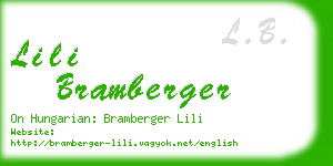 lili bramberger business card